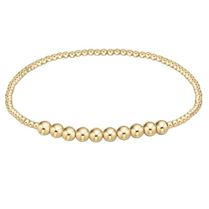 Enewton Design Classic Yellow Gold Bliss Beaded Bracelet, 2mm and 4mm