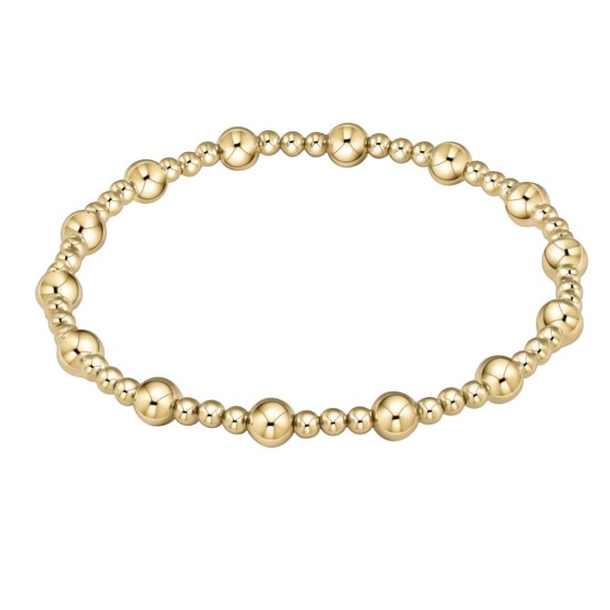 Enewton Classic Sincerity Pattern 5mm Beaded Bracelet, Yellow Gold