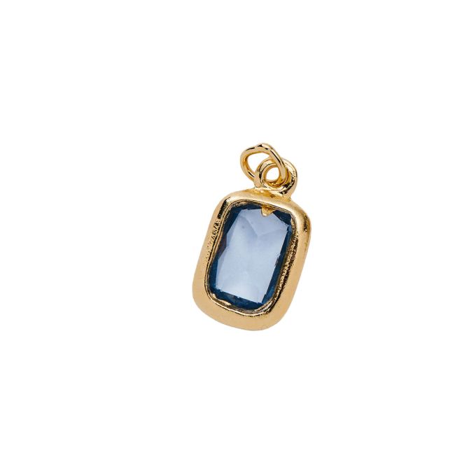 &Livy Yellow Gold Plated Birthstone Charm, March