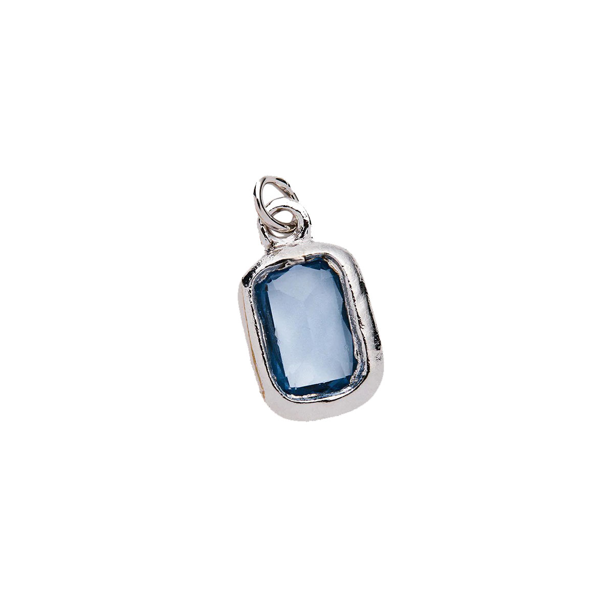 &Livy Silver Birthstone Charm, March