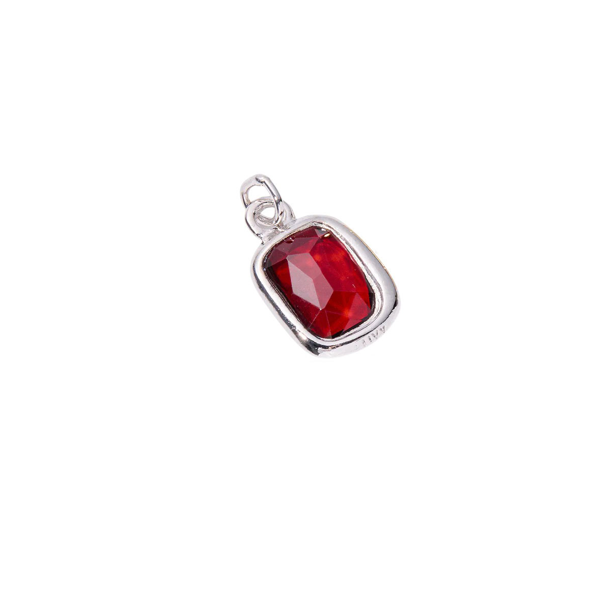 &Livy Silver Birthstone Charm, July
