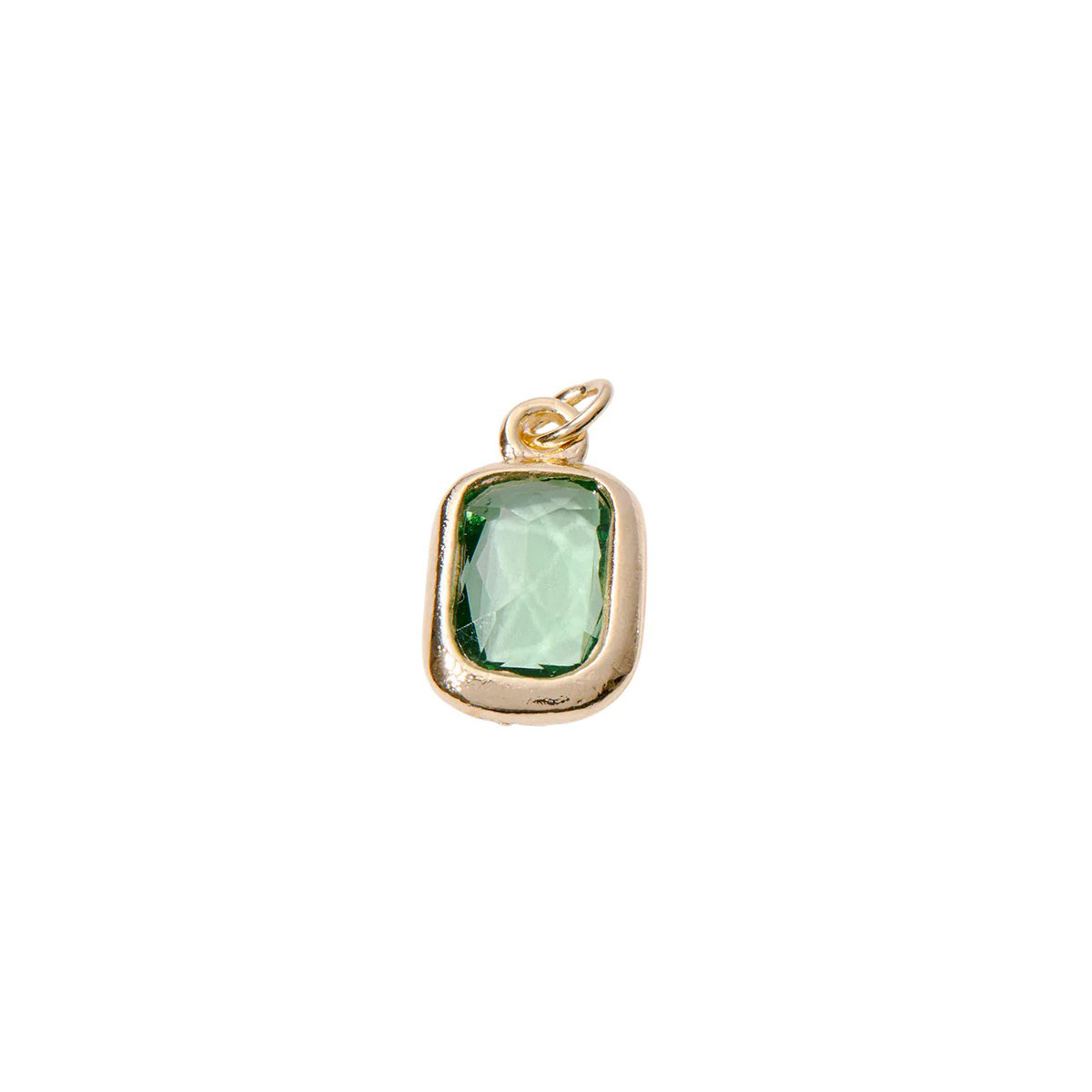 &Livy Yellow Gold Plated Birthstone Charm, August