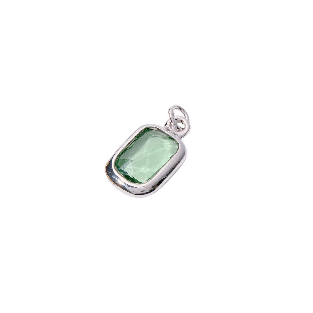 &Livy Silver Birthstone Charm, August