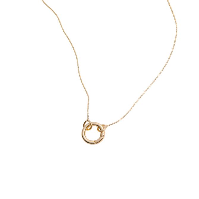 &Livy Expandable Intention Chain Charm Necklace, Yellow Gold Plated