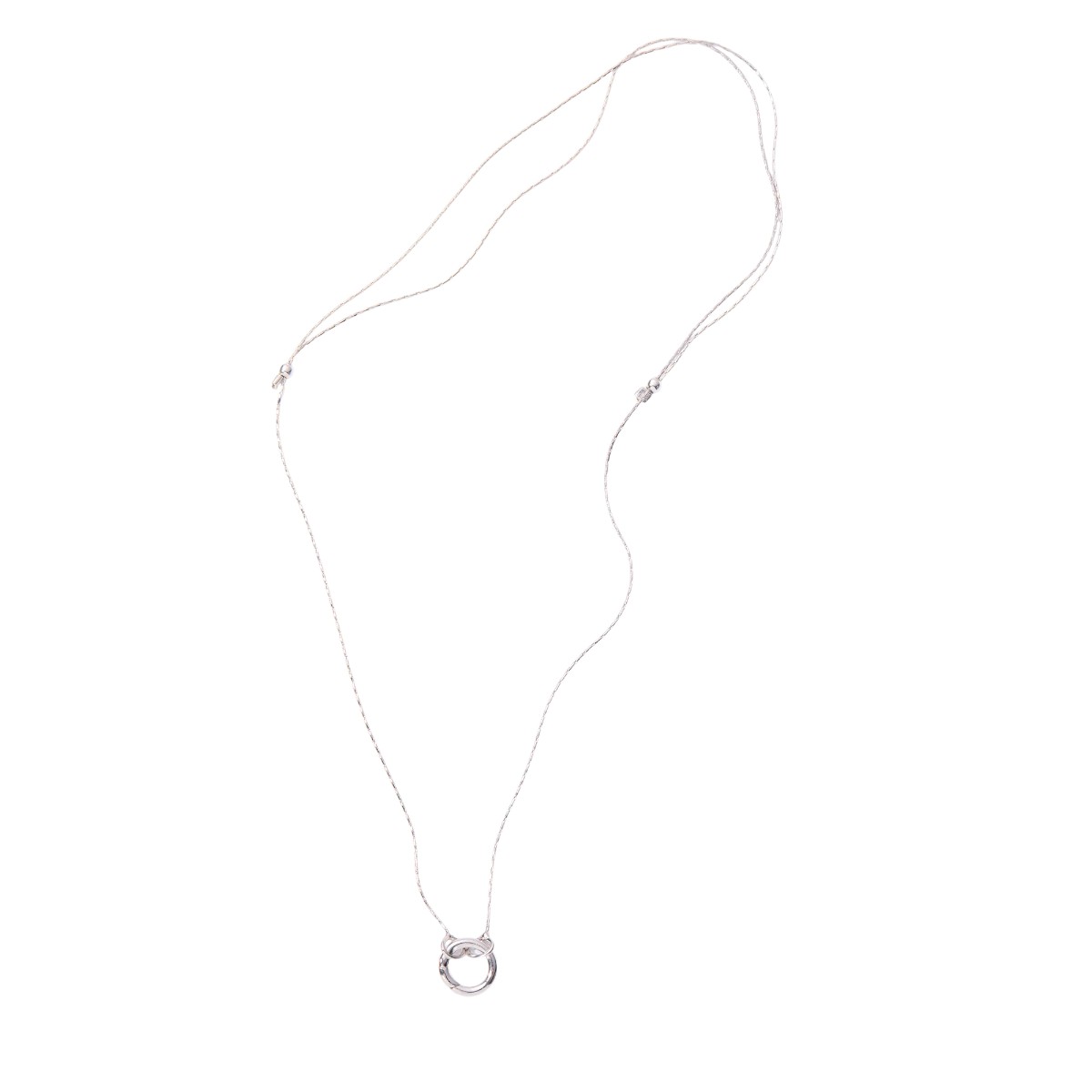 &Livy Expandable Intention Chain Charm Necklace, Silver