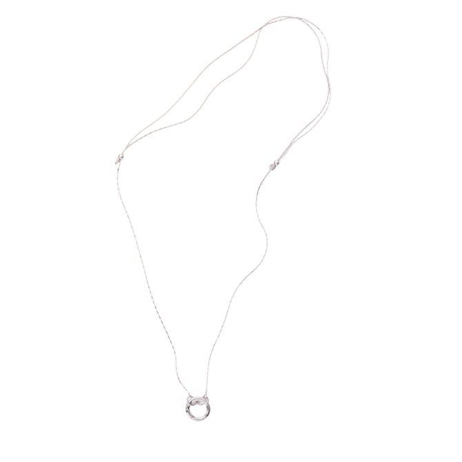 &Livy Expandable Intention Chain Charm Necklace, Silver