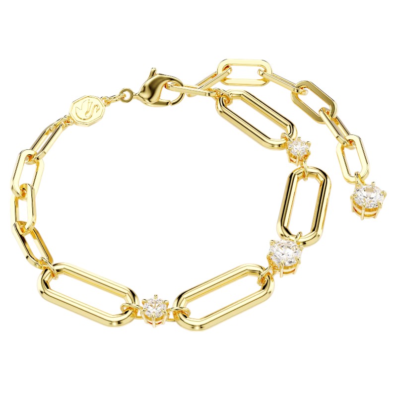 Swarovski Constella Bracelet, White and Yellow Gold Tone Plated