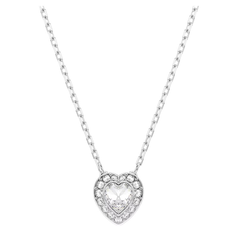 Swarovski Ariana Grande Collection Mixed Cuts Heart Pendant Necklace, White