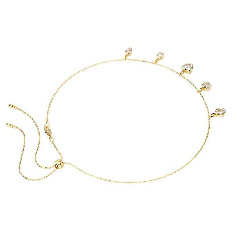 Swarovski Mixed Cuts Imber Necklace, White and Yellow Gold Tone Plated
