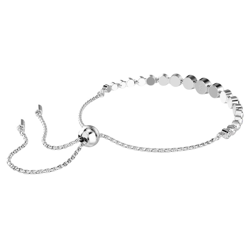 Swarovski Mixed Round Cuts Imber Tennis Bracelet, White and Rhodium Plated