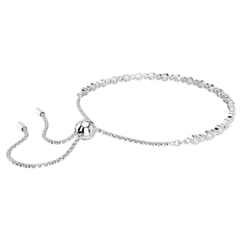 Swarovski Mixed Round Cuts Imber Tennis Bracelet, Rhodium Plated