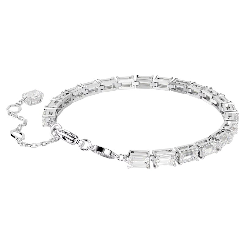 Swarovski Matrix Baguette Cut Tennis Bracelet, White