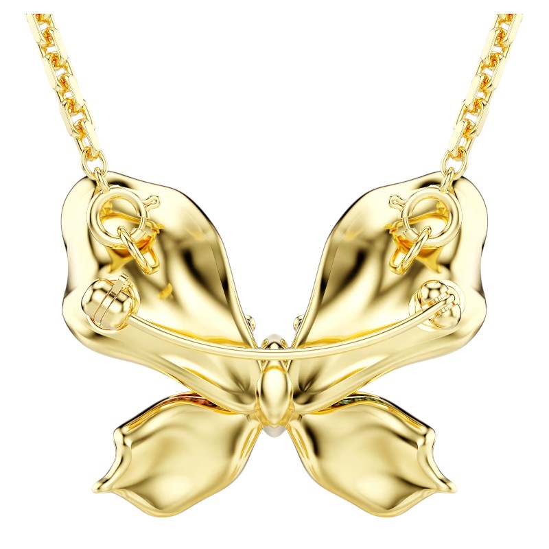 Swarovski Idyllia Mixed Cuts Pave Butterfly Pendant and Brooch, Multicolored