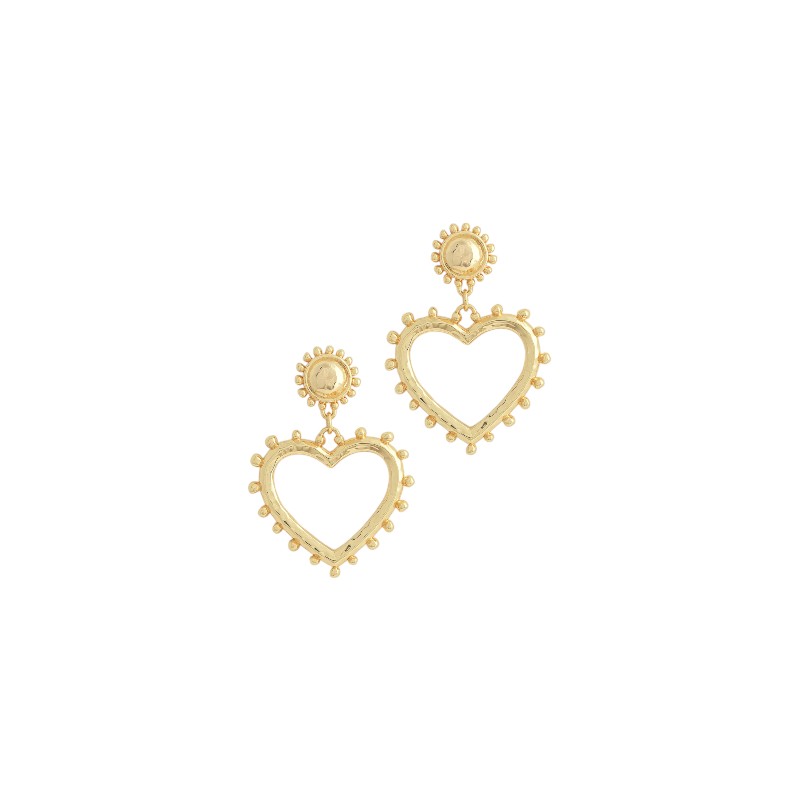 Anabel Aram Heart Drop Earrings