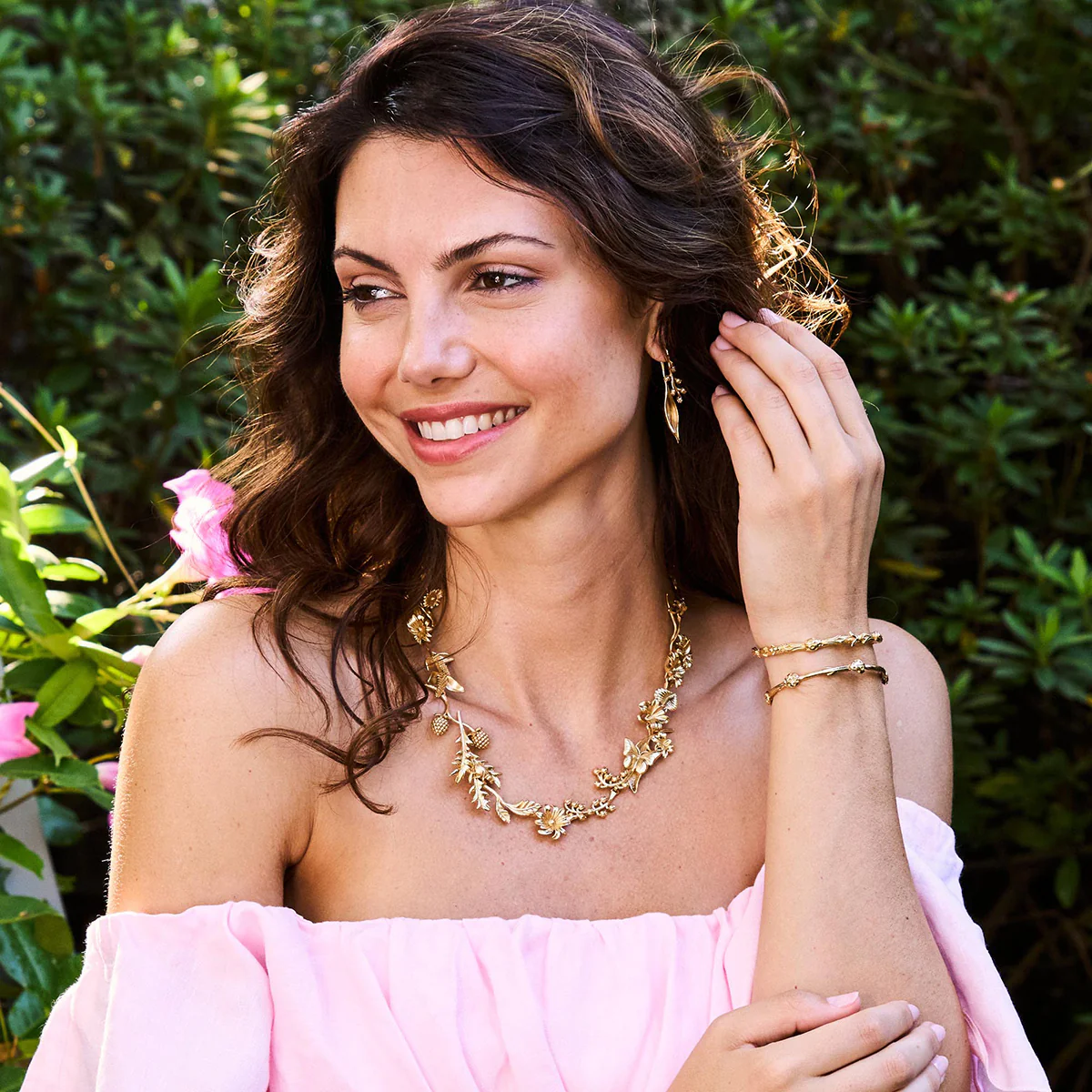 Capucine De Wulf Meadow Companions Petite Cuff, Gold Plated