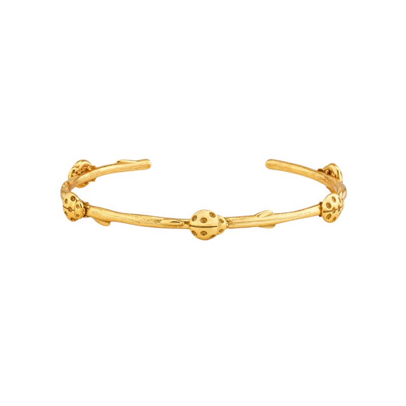 Capucine De Wulf Meadow Ladybug Petite Cuff, Gold Plated