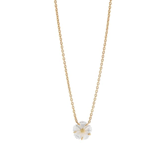 Capucine De Wulf Mermaid Garden Petite Station 16" Necklace, Mother of Pearl