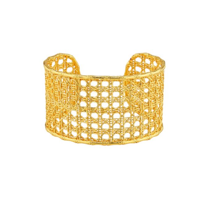 Capucine De Wulf Veranda Canning Cuff, Gold Plated