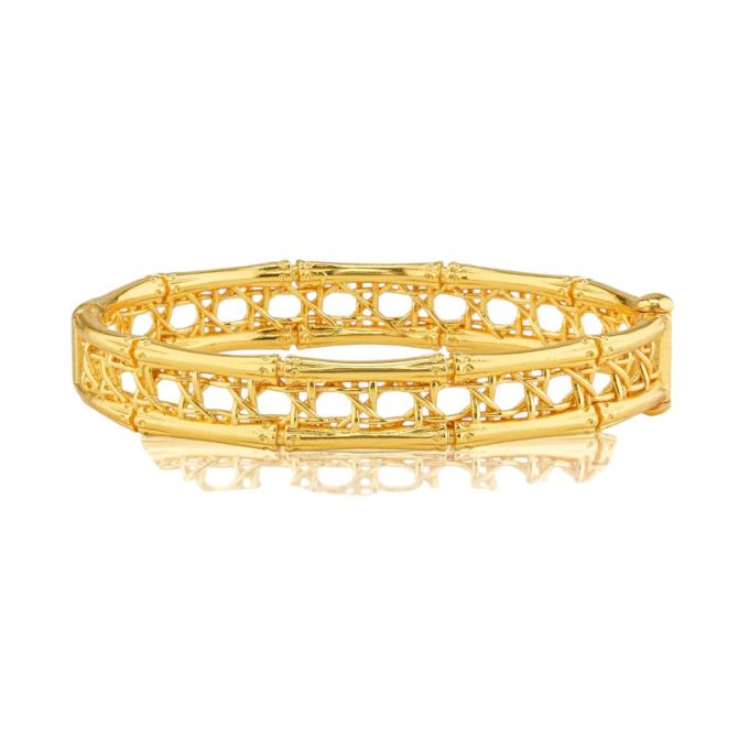 Capucine De Wulf Veranda Canning Hinged Bangle, Small to Medium
