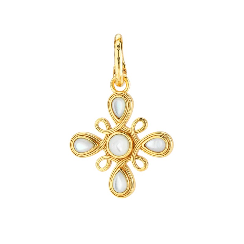 Capucine De Wulf Monique Gem Pendant, Mother of Pearl