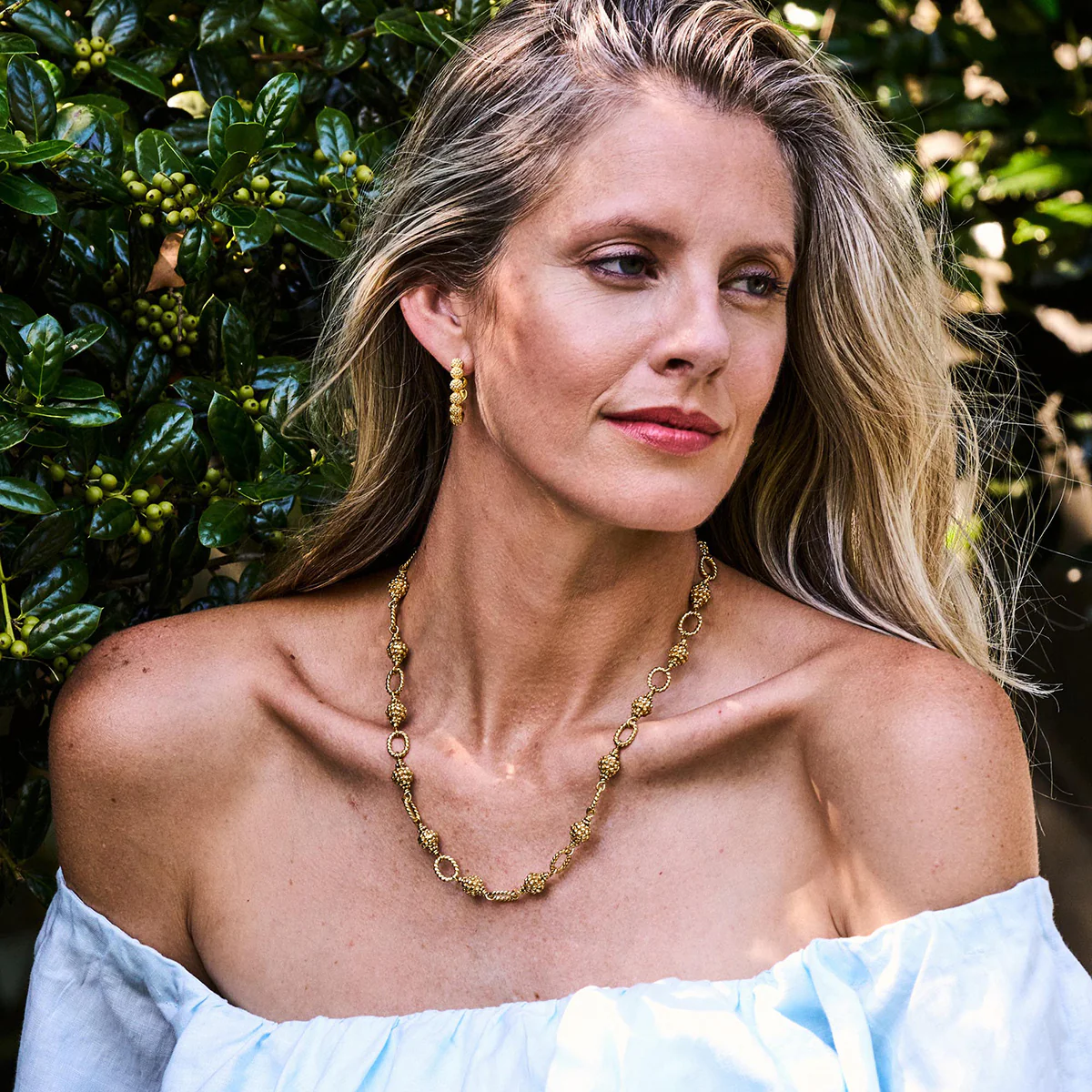 Capucine De Wulf Gold Plated Berry and Bead Chain, 24