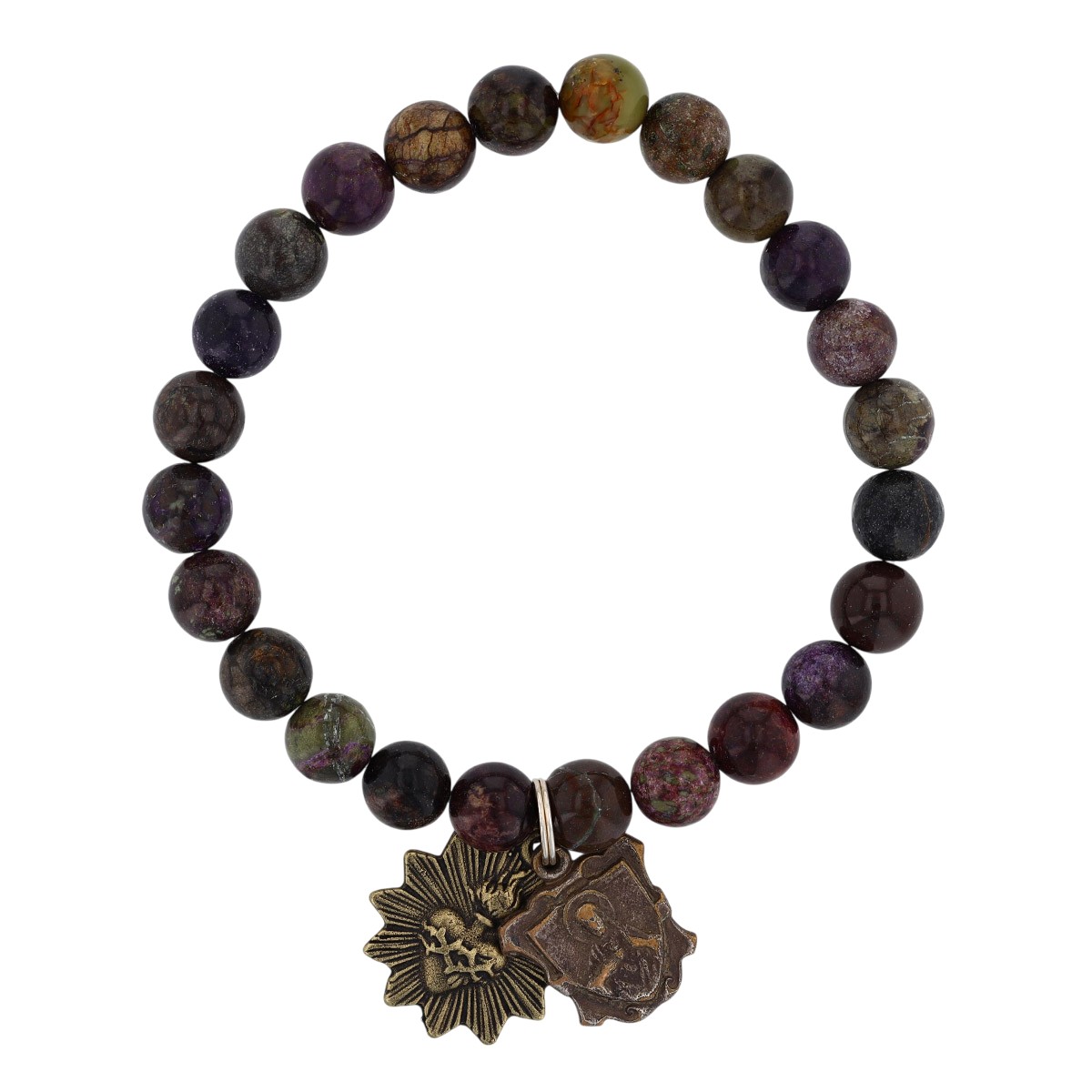Miracle Icons By Mary Jo Pane 8mm Stone Bracelet, Atlantsite