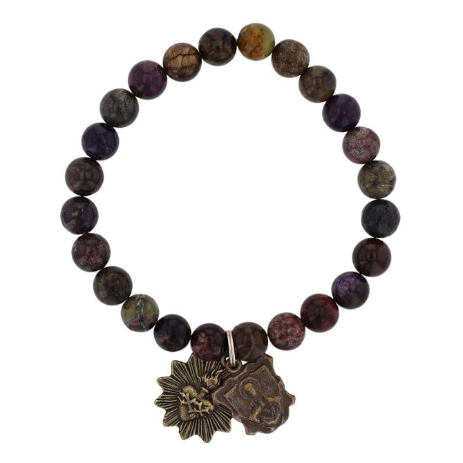 Miracle Icons By Mary Jo Pane 8mm Stone Bracelet, Atlantsite