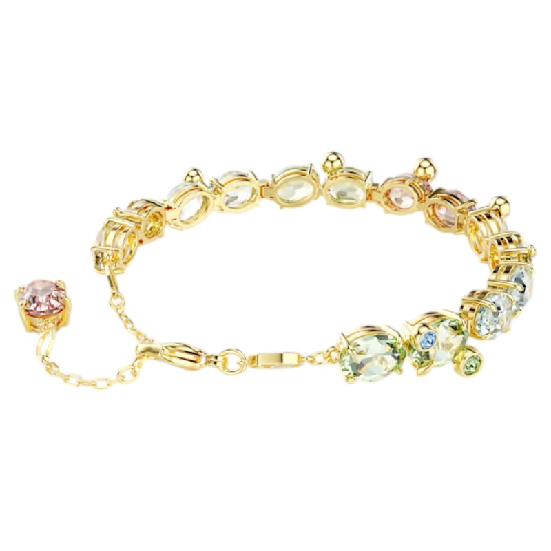 Swarovski Asymmetrical Gema Mixed Cuts Tennis Bracelet, Multicolor