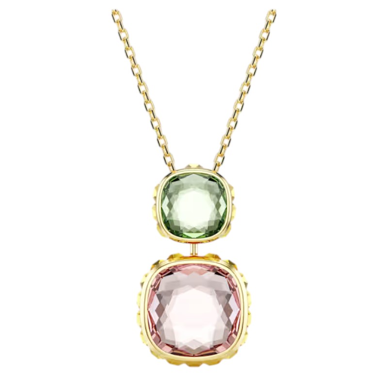 Swarovski Cushion Cut Chroma Pendant, Multicolor