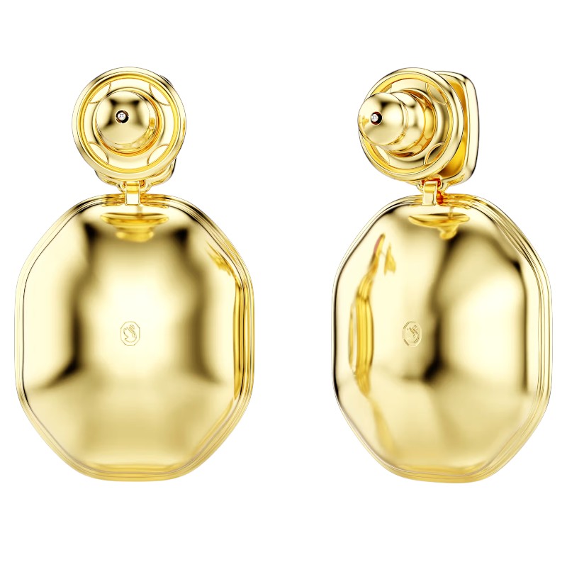 Swarovski Asymmetrical Octagon Cut Chroma Drop Earrings, Multicolor