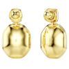 Swarovski Asymmetrical Octagon Cut Chroma Drop Earrings, Multicolor