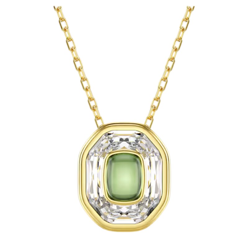Swarovski Octagon Cut Chroma Pendant, Green