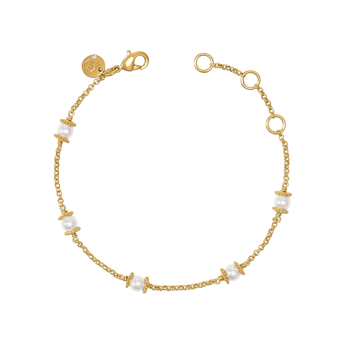 Julie Vos Hydra Delicate Bracelet, Pearl
