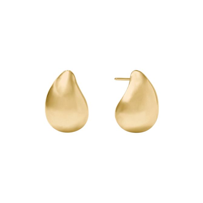 Julie Vos Gold Wave Earrings, Small