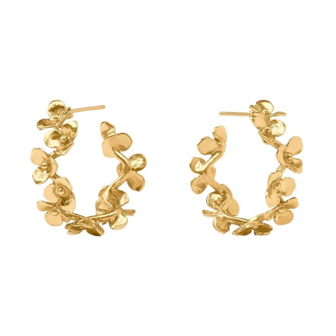 Julie Vos Bloom Hoop Earrings, Medium