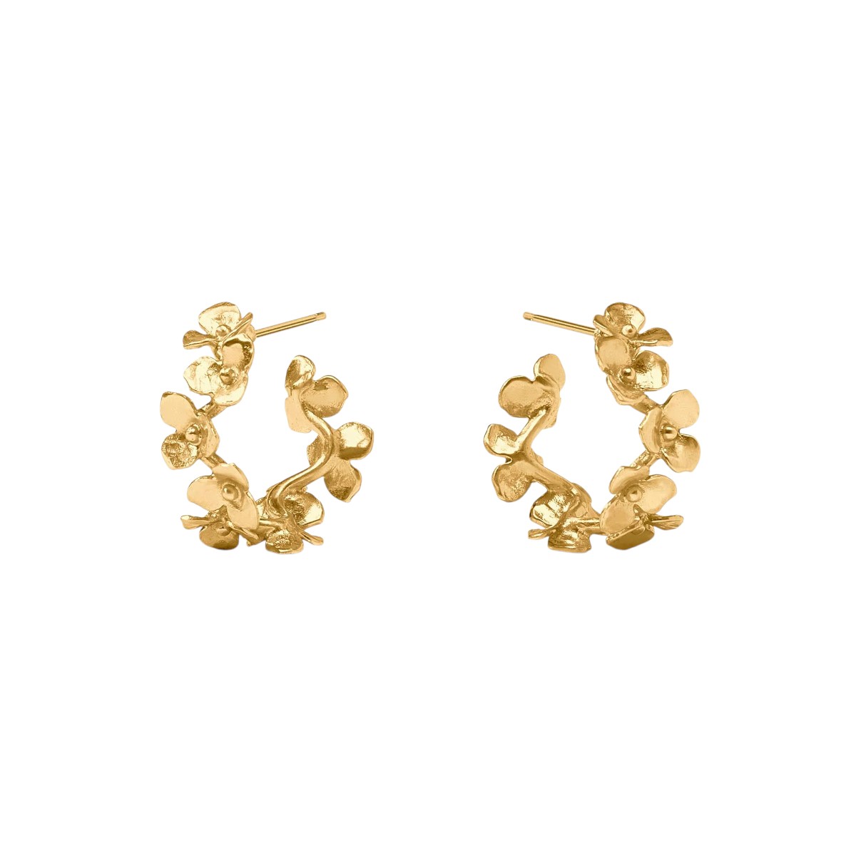 Julie Vos Bloom Hoop Earrings, Small