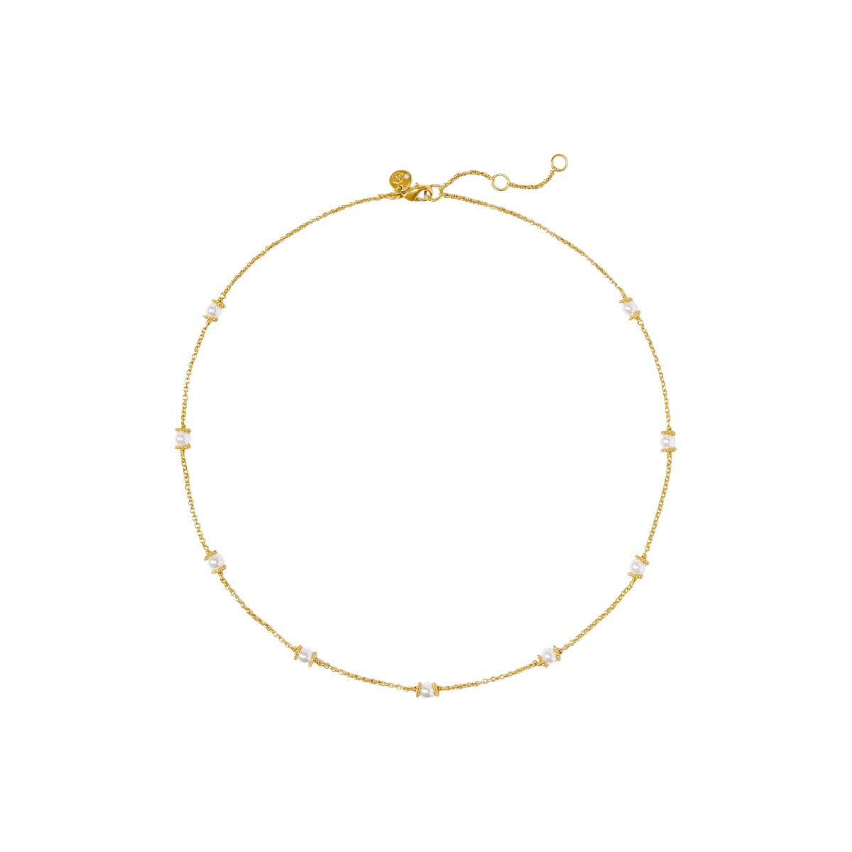 Julie Vos Hydra Delicate Station Necklace, Pearl