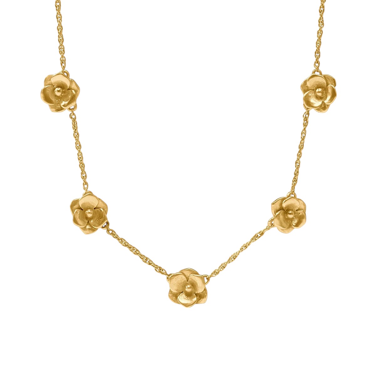 Julie Vos Bloom Delicate Station Necklace