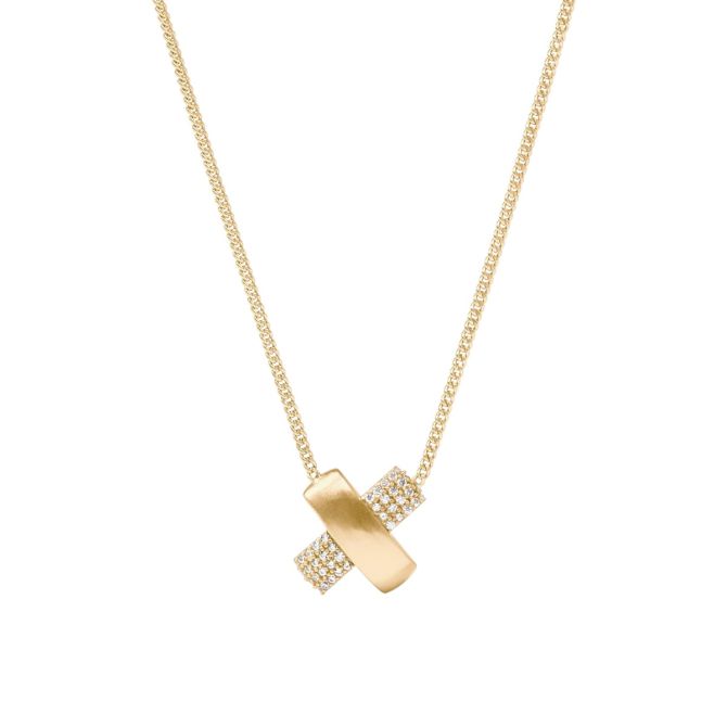 Julie Vos Catalina X Pave Delicate Necklace