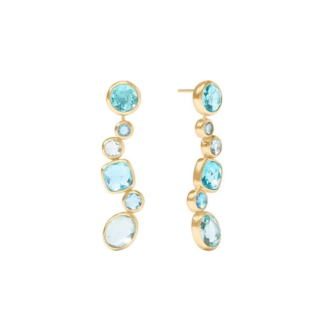 Julie Vos Kaleidoscope Earring Jacket, Bahamian Blue