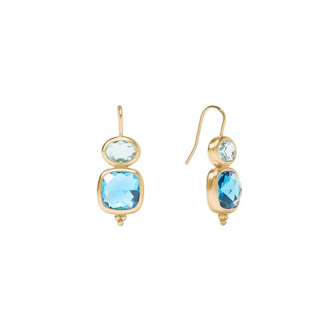Julie Vos Kaleidoscope Earring, Bahamian Blue