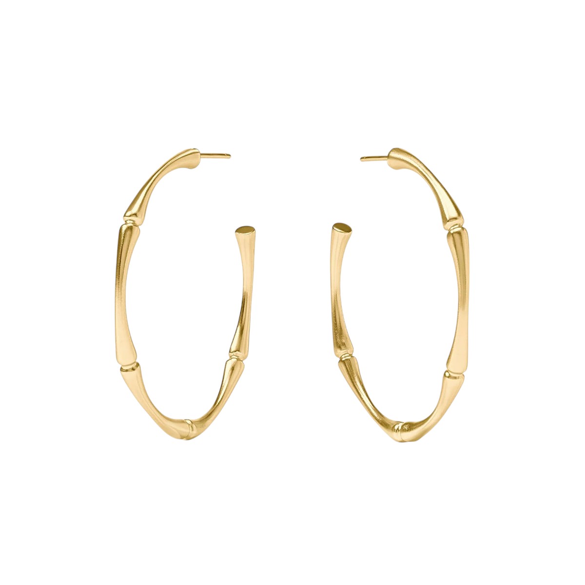 Julie Vos Bamboo Hoop Earrings, Large
