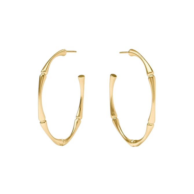 Julie Vos Bamboo Hoop Earrings, Large