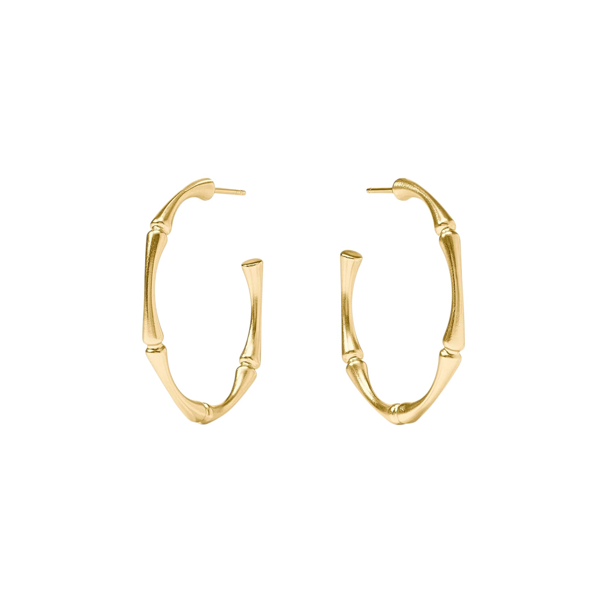 Julie Vos Bamboo Hoop Earrings, Medium