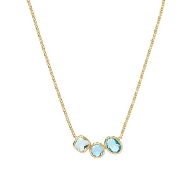 Julie Vos Kaleidoscope Delicate Necklace, Bahamian Blue