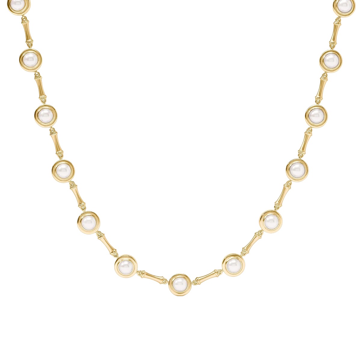 Julie Vos Bamboo Pearl Necklace