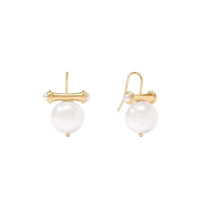 Julie Vos Bamboo Pearl Earrings