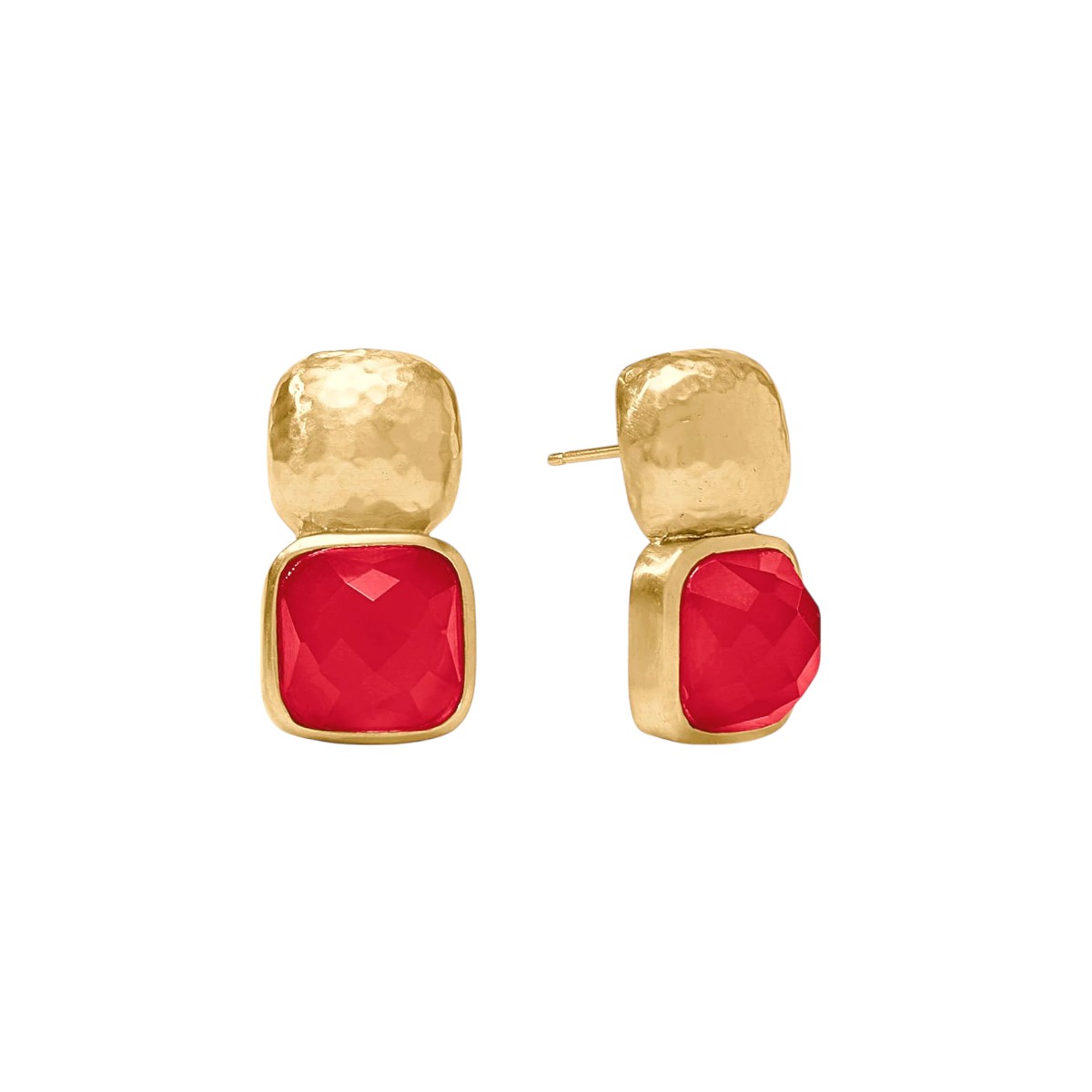 Julie Vos Catalina Earrings, Iridescent Strawberry