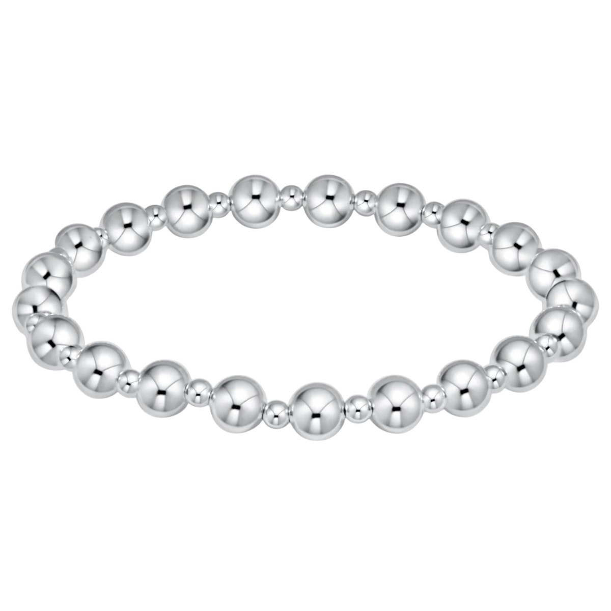 Enewton Classic Grateful Pattern 6mm Bead Bracelet, Sterling Silver