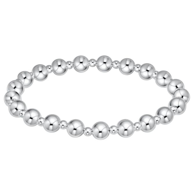 Enewton Classic Grateful Pattern 6mm Bead Bracelet, Sterling Silver